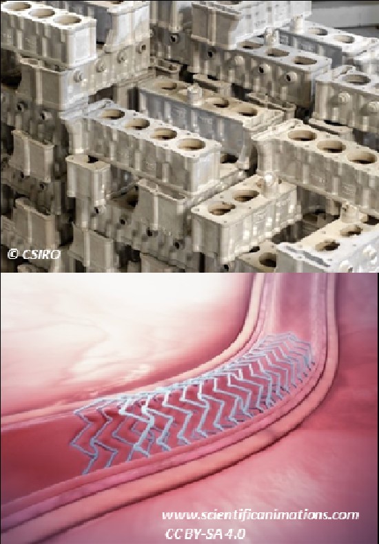 Las piezas de magnesio tienen aplicaciones en múltiples sectores debido a su baja densidad